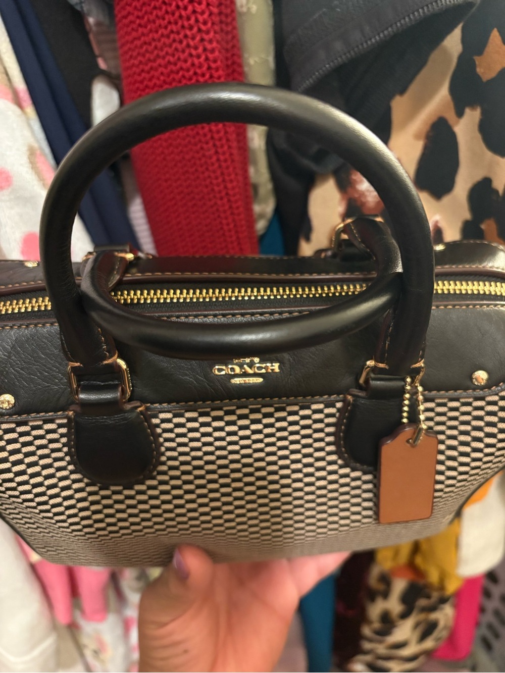 Coach | Black Legacy Jacquard Mini Bennett Satchel - Picture 11 of 16